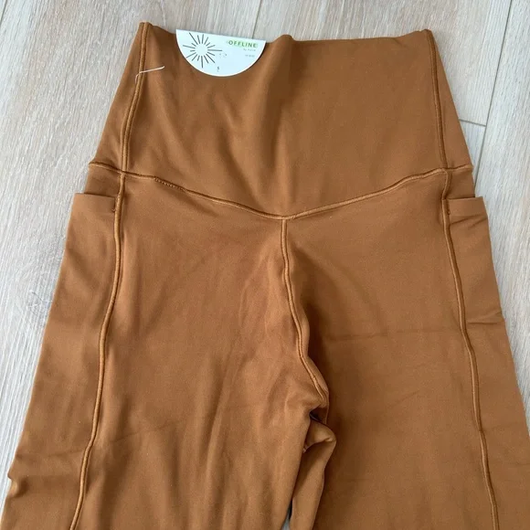 Aerie High-Waisted Tan Leggings - Picture 3 of 5